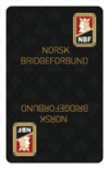 NBF kortstokk, sort